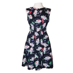 Emily and Fin Dress Black White Green Red Purple Taupe